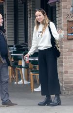 OLIVIA WILDE Out for Lunch with a Friend at Little Dom