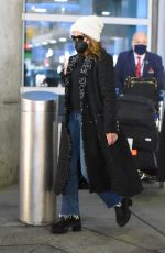 PENELOPE CRUZ Arrives at JFK Airport in New York 12/13/2021