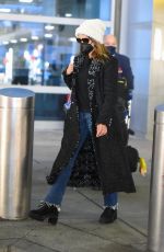 PENELOPE CRUZ Arrives at JFK Airport in New York 12/13/2021