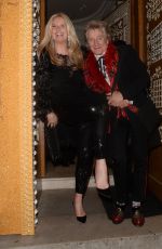 PENNY LANCASTER and Rod Stewart Leaves Annabel