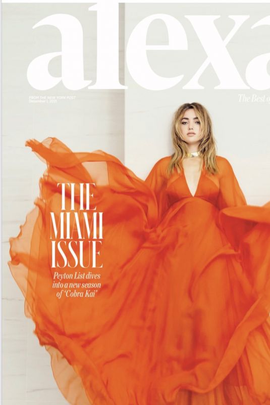 PEYTON ROI LIST for New York Post Alexa Issue, December 2021