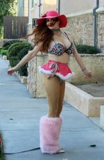 PHOEBE PRICE Out with Her Dog in Los Angeles 11/30/2021