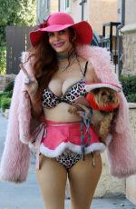 PHOEBE PRICE Out with Her Dog in Los Angeles 11/30/2021