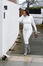 Pregnant CHLOE GOODMAN Arrives at Her Home in Brighton 12/15/2021