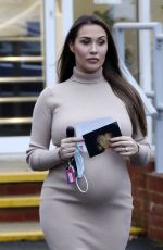 Pregnant CHLOE GOODMAN Leaves a Clinic in Brighton 11/30/2021