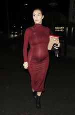 Pregnant CHLOE GOODMAN Leaves Miller and Carter Restaurant in Brighton 12/23/22021