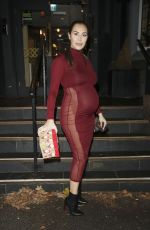 Pregnant CHLOE GOODMAN Leaves Miller and Carter Restaurant in Brighton 12/23/22021