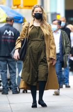 Pregnant JENNIFER LAWRENCE and Cooke Maroney Out in New York 12/17/2021