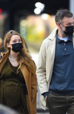 Pregnant JENNIFER LAWRENCE and Cooke Maroney Out in New York 12/17/2021