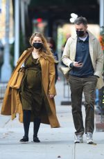 Pregnant JENNIFER LAWRENCE and Cooke Maroney Out in New York 12/17/2021