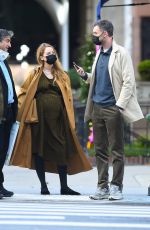 Pregnant JENNIFER LAWRENCE and Cooke Maroney Out in New York 12/17/2021