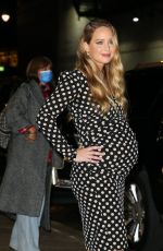 Pregnant JENNIFER LAWRENCE Arrives at Late Show with Stephen Colbert in New York 12/06/2021