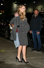 Pregnant JENNIFER LAWRENCE Arrives at Late Show with Stephen Colbert in New York 12/06/2021