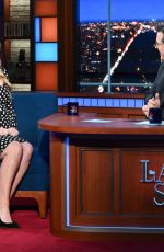 Pregnant JENNIFER LAWRENCE at Late Show with Stephen Colbert 12/06/2021