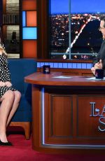 Pregnant JENNIFER LAWRENCE at Late Show with Stephen Colbert 12/06/2021