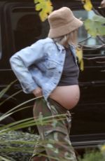Pregnant JESSICA HART Out and About in Los Angeles 12/03/2021