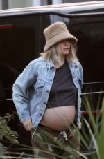 Pregnant JESSICA HART Out and About in Los Angeles 12/03/2021