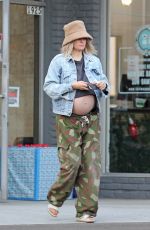 Pregnant JESSICA HART Out and About in Los Angeles 12/03/2021