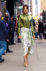 PRIYANKA CHOPRA Leaves Good Morning America Studios in New York 12/16/2021