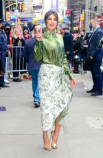 PRIYANKA CHOPRA Leaves Good Morning America Studios in New York 12/16/2021