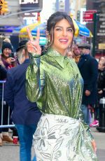 PRIYANKA CHOPRA Leaves Good Morning America Studios in New York 12/16/2021