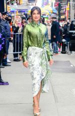 PRIYANKA CHOPRA Leaves Good Morning America Studios in New York 12/16/2021