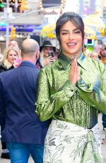 PRIYANKA CHOPRA Leaves Good Morning America Studios in New York 12/16/2021