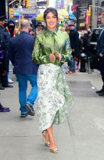 PRIYANKA CHOPRA Leaves Good Morning America Studios in New York 12/16/2021