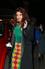 PRIYANKA CHOPRA Out for Dinner at Sona Indian Restaurant in New York 12/14/2021