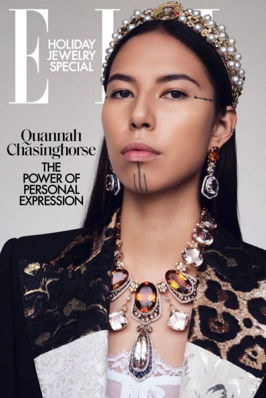 QUANNAH CHASINGHORSE for Elle Magazine, January 2022