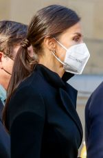 QUEEN LETIZIA OF SPAIN at Annual Meeting of Directors of Centers of Instituto Cervantes in Madrid 12/20/2021