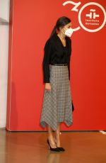 QUEEN LETIZIA OF SPAIN at Annual Meeting of Directors of Centers of Instituto Cervantes in Madrid 12/20/2021