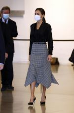 QUEEN LETIZIA OF SPAIN at Annual Meeting of Directors of Centers of Instituto Cervantes in Madrid 12/20/2021
