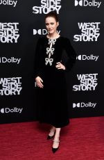 RACHEL BROSNAHAN at West Side Story Premiere in New York 11/30/2021