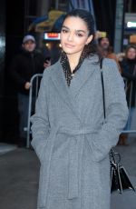 RACHEL ZEGLER Arrives at Good Morning America in New York 12/01/2021