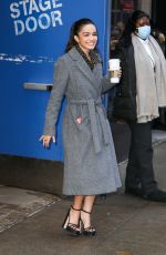 RACHEL ZEGLER Leaves Good Morning America Studios in New York 12/02/2021