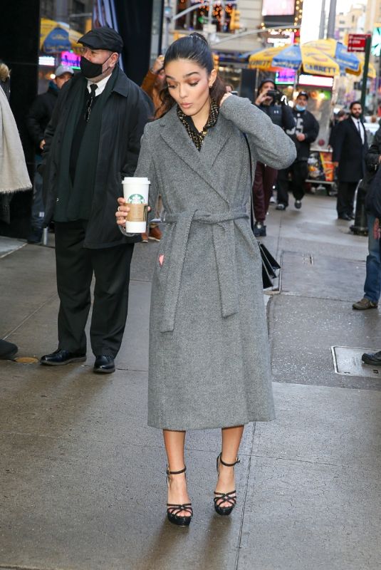 RACHEL ZEGLER Leaves Good Morning America Studios in New York 12/02/2021