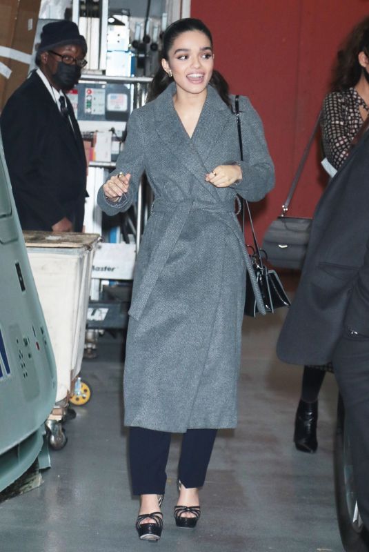 RACHEL ZEGLER Leaves Live with Kelly and Ryan in New York 12/01/2021