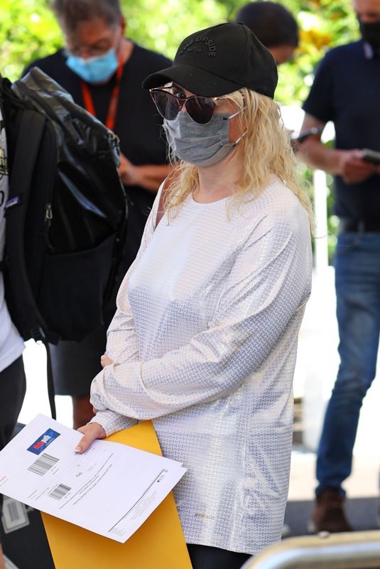 REBEL WILSON at a Covid Testing Center in Sydney 12/13/2021