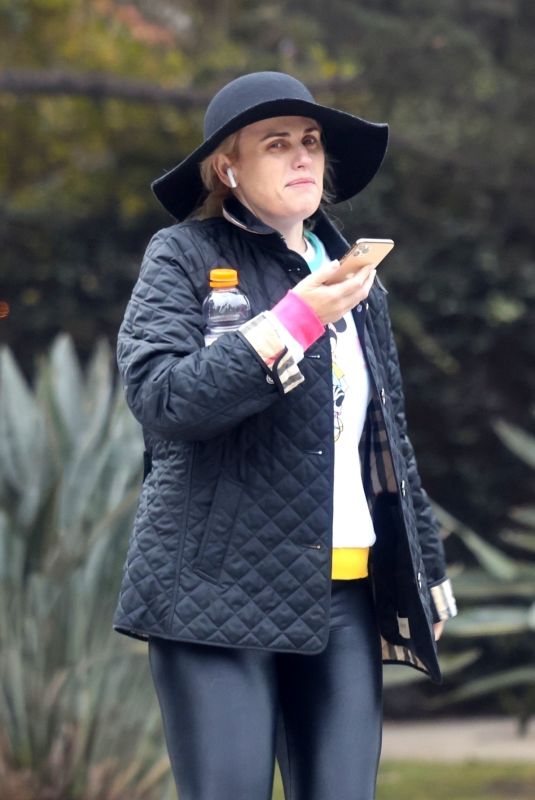 REBEL WILSON Out Hikinig in Los Angeles 12/04/2021