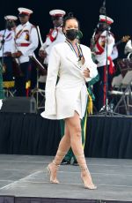 RIHANNA Accepts National Hero Insignia at Barbados Republican Celebrations in Bridgetown 11/30/2021