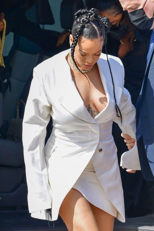 RIHANNA Accepts National Hero Insignia at Barbados Republican Celebrations in Bridgetown 11/30/2021