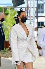 RIHANNA Accepts National Hero Insignia at Barbados Republican Celebrations in Bridgetown 11/30/2021