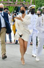 RIHANNA Accepts National Hero Insignia at Barbados Republican Celebrations in Bridgetown 11/30/2021