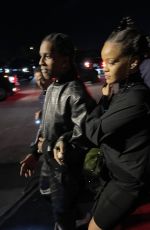 RIHANNA and Asap Rocky Arrives at Louis Vuitton Party at Art Basel in Miami Beach 11/30/2021