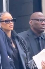 RIHANNA and Asap Rocky at Memorial for Virgil Abloh at Chicago