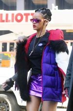 RIHANNA Arrives at Basquiat