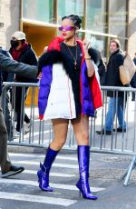 RIHANNA Arrives at Basquiat