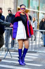 RIHANNA Arrives at Basquiat