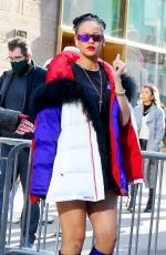 RIHANNA Arrives at Basquiat